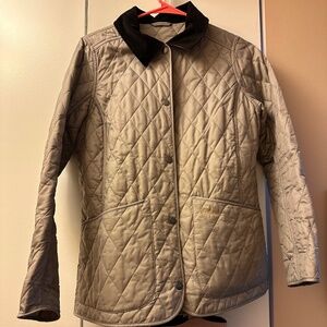 Barbour Grey/Silver Quilted Annandale Jacket UK10/US4 (Small)